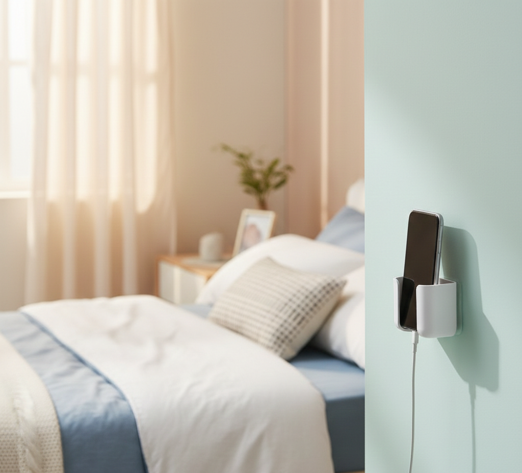 Wall Mounted Mobile & Remote Holder | Self-Adhesive (4 pcs)